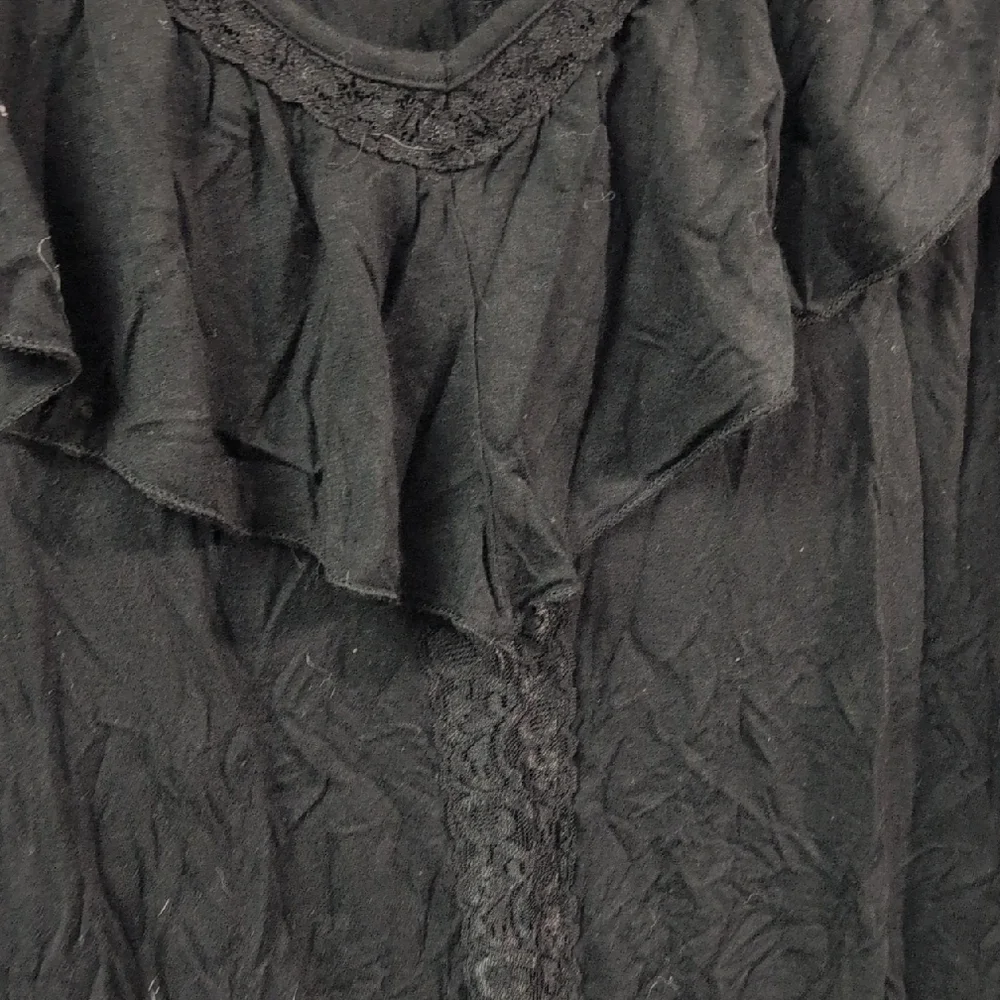 Maurices Black Ruffled Blouse - Picture 3 of 5